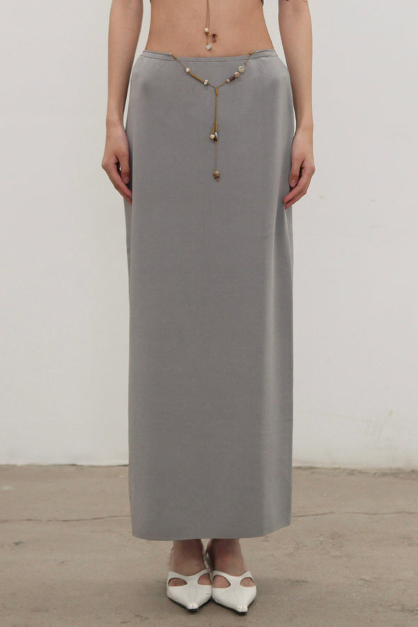 SWAYING 25 Spring/Summer Silk Beaded Halter/Pendant Decorated Long Skirt SW-SW25SS3B07C2-HL Skirt